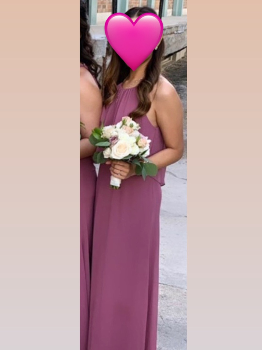 Halter Bridesmaid Dress in Dusty Rose